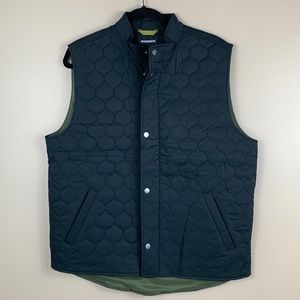 NWT Bonobos mens black lightweight quilted vest sz lg